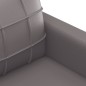 vidaXL Juego de sofás con cojines 2 piezas cuero sintético gris vidaXL Juego de sofás con cojines 2 piezas cuero sintético gris