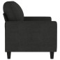 vidaXL Sofá de 2 plazas de tela negro 120 cm vidaXL Sofá de 2 plazas de tela negro 120 cm