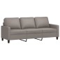 vidaXL Sofá de 3 plazas de tela gris taupe 180 cm vidaXL Sofá de 3 plazas de tela gris taupe 180 cm
