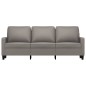 vidaXL Sofá de 3 plazas de tela gris taupe 180 cm vidaXL Sofá de 3 plazas de tela gris taupe 180 cm