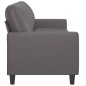 vidaXL Sofá de 3 plazas de cuero sintético gris 180 cm vidaXL Sofá de 3 plazas de cuero sintético gris 180 cm