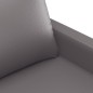 vidaXL Sofá de 3 plazas de cuero sintético gris 180 cm vidaXL Sofá de 3 plazas de cuero sintético gris 180 cm