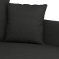 vidaXL Juego de sofás con cojines 2 piezas tela negro vidaXL Juego de sofás con cojines 2 piezas tela negro