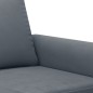 vidaXL Juego de sofás con cojines 3 piezas terciopelo gris oscuro vidaXL Juego de sofás con cojines 3 piezas terciopelo gris oscuro