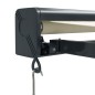 vidaXL Toldo retráctil aluminio y tela color crema 3,5x2,5 m