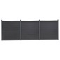 vidaXL Juego de paneles de valla WPC gris 526x186 cm vidaXL Juego de paneles de valla WPC gris 526x186 cm