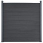 vidaXL Juego de paneles de valla WPC gris 526x186 cm vidaXL Juego de paneles de valla WPC gris 526x186 cm