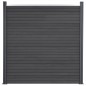 vidaXL Juego de paneles de valla WPC gris 526x186 cm vidaXL Juego de paneles de valla WPC gris 526x186 cm