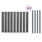 vidaXL Juego de paneles de valla WPC gris 526x186 cm vidaXL Juego de paneles de valla WPC gris 526x186 cm