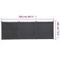 vidaXL Juego de paneles de valla WPC gris 526x186 cm vidaXL Juego de paneles de valla WPC gris 526x186 cm