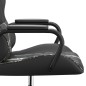 vidaXL Silla gaming con masaje cuero sintético color camuflaje y negro vidaXL Silla gaming con masaje cuero sintético color camuflaje y negro