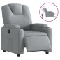 vidaXL Sillón reclinable eléctrico tela gris claro vidaXL Sillón reclinable eléctrico tela gris claro