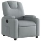 vidaXL Sillón reclinable eléctrico tela gris claro vidaXL Sillón reclinable eléctrico tela gris claro