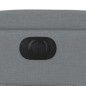 vidaXL Sillón reclinable eléctrico tela gris claro vidaXL Sillón reclinable eléctrico tela gris claro