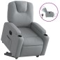 vidaXL Sillón eléctrico reclinable elevable de tela gris claro vidaXL Sillón eléctrico reclinable elevable de tela gris claro