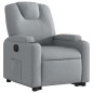 vidaXL Sillón eléctrico reclinable elevable de tela gris claro vidaXL Sillón eléctrico reclinable elevable de tela gris claro