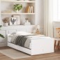 vidaXL Estructura de cama con cajones blanco 75x190 cm