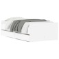 vidaXL Estructura de cama con cajones blanco 75x190 cm