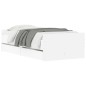 vidaXL Estructura de cama con cajones blanco 75x190 cm