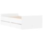 vidaXL Estructura de cama con cajones blanco 75x190 cm