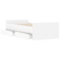 vidaXL Estructura de cama con cajones blanco 75x190 cm