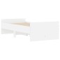 vidaXL Estructura de cama con cajones blanco 75x190 cm