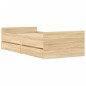 vidaXL Estructura de cama con cajones roble Sonoma 75x190 cm vidaXL Estructura de cama con cajones roble Sonoma 75x190 cm