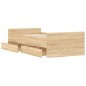 vidaXL Estructura de cama con cajones roble Sonoma 75x190 cm vidaXL Estructura de cama con cajones roble Sonoma 75x190 cm