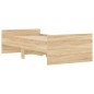 vidaXL Estructura de cama con cajones roble Sonoma 75x190 cm vidaXL Estructura de cama con cajones roble Sonoma 75x190 cm