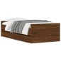 vidaXL Estructura de cama con cajones roble marrón 75x190 cm vidaXL Estructura de cama con cajones roble marrón 75x190 cm