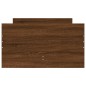 vidaXL Estructura de cama con cajones roble marrón 75x190 cm vidaXL Estructura de cama con cajones roble marrón 75x190 cm