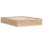 vidaXL Cama con cajones madera ingeniería roble Sonoma 150x200 cm vidaXL Cama con cajones madera ingeniería roble Sonoma 150x200 cm