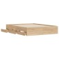 vidaXL Cama con cajones madera ingeniería roble Sonoma 150x200 cm vidaXL Cama con cajones madera ingeniería roble Sonoma 150x200 cm