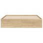 vidaXL Cama con cajones madera ingeniería roble Sonoma 150x200 cm vidaXL Cama con cajones madera ingeniería roble Sonoma 150x200 cm