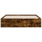 vidaXL Cama con cajones madera de ingeniería roble ahumado 140x200 cm vidaXL Cama con cajones madera de ingeniería roble ahumado 140x200 cm