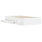vidaXL Cama con cajones madera de ingeniería blanca 90x200 cm vidaXL Cama con cajones madera de ingeniería blanca 90x200 cm