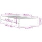 vidaXL Cama con cajones madera de ingeniería blanca 90x200 cm vidaXL Cama con cajones madera de ingeniería blanca 90x200 cm