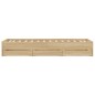 vidaXL Cama con cajones madera ingeniería roble Sonoma 90x200 cm vidaXL Cama con cajones madera ingeniería roble Sonoma 90x200 cm
