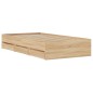 vidaXL Cama con cajones madera ingeniería roble Sonoma 90x200 cm vidaXL Cama con cajones madera ingeniería roble Sonoma 90x200 cm