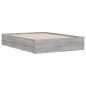 vidaXL Cama con cajones madera de ingeniería gris Sonoma 135x190 cm vidaXL Cama con cajones madera de ingeniería gris Sonoma 135x190 cm