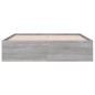 vidaXL Cama con cajones madera de ingeniería gris Sonoma 135x190 cm vidaXL Cama con cajones madera de ingeniería gris Sonoma 135x190 cm