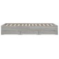 vidaXL Cama con cajones madera de ingeniería gris Sonoma 135x190 cm vidaXL Cama con cajones madera de ingeniería gris Sonoma 135x190 cm