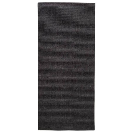 vidaXL Alfombra de sisal natural negro 66x150 cm