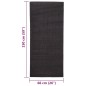 vidaXL Alfombra de sisal natural negro 66x150 cm vidaXL Alfombra de sisal natural negro 66x150 cm