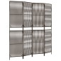 vidaXL Biombo de 4 paneles ratán sintético marrón vidaXL Biombo de 4 paneles ratán sintético marrón