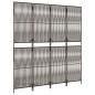 vidaXL Biombo de 4 paneles ratán sintético marrón vidaXL Biombo de 4 paneles ratán sintético marrón