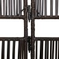 vidaXL Biombo de 4 paneles ratán sintético marrón vidaXL Biombo de 4 paneles ratán sintético marrón
