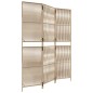 vidaXL Biombo de 3 paneles ratán sintético beige vidaXL Biombo de 3 paneles ratán sintético beige