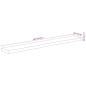 vidaXL Estante pared rectangular madera acacia borde vivo 180x20x3,8cm