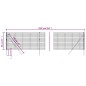vidaXL Cerca de alambre de acero galvanizado verde 0,8x25 m vidaXL Cerca de alambre de acero galvanizado verde 0,8x25 m